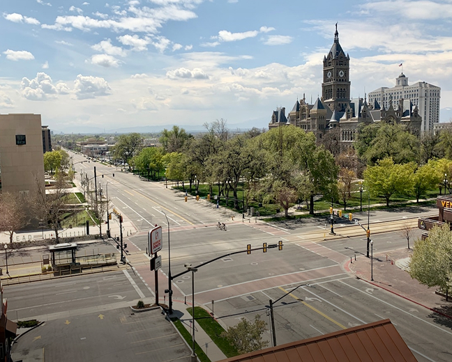Downtown Salt Lake City view